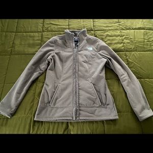 The North Face Light Brown Zip-up Sweater